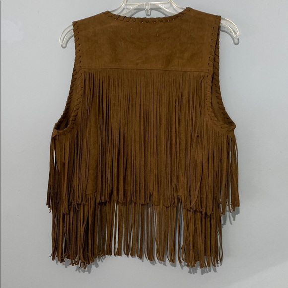 Karlie Tan Vest with Fringe - Picture 5 of 6